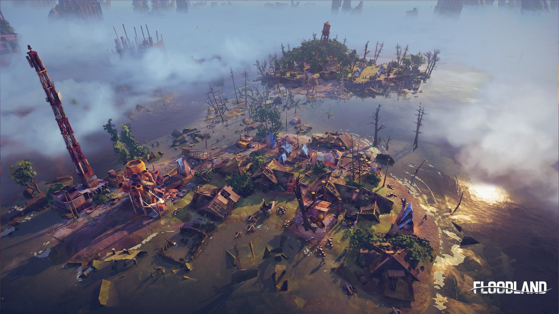 Floodland: градостроительный постапокалипсис 🌍 в GeForce NOW